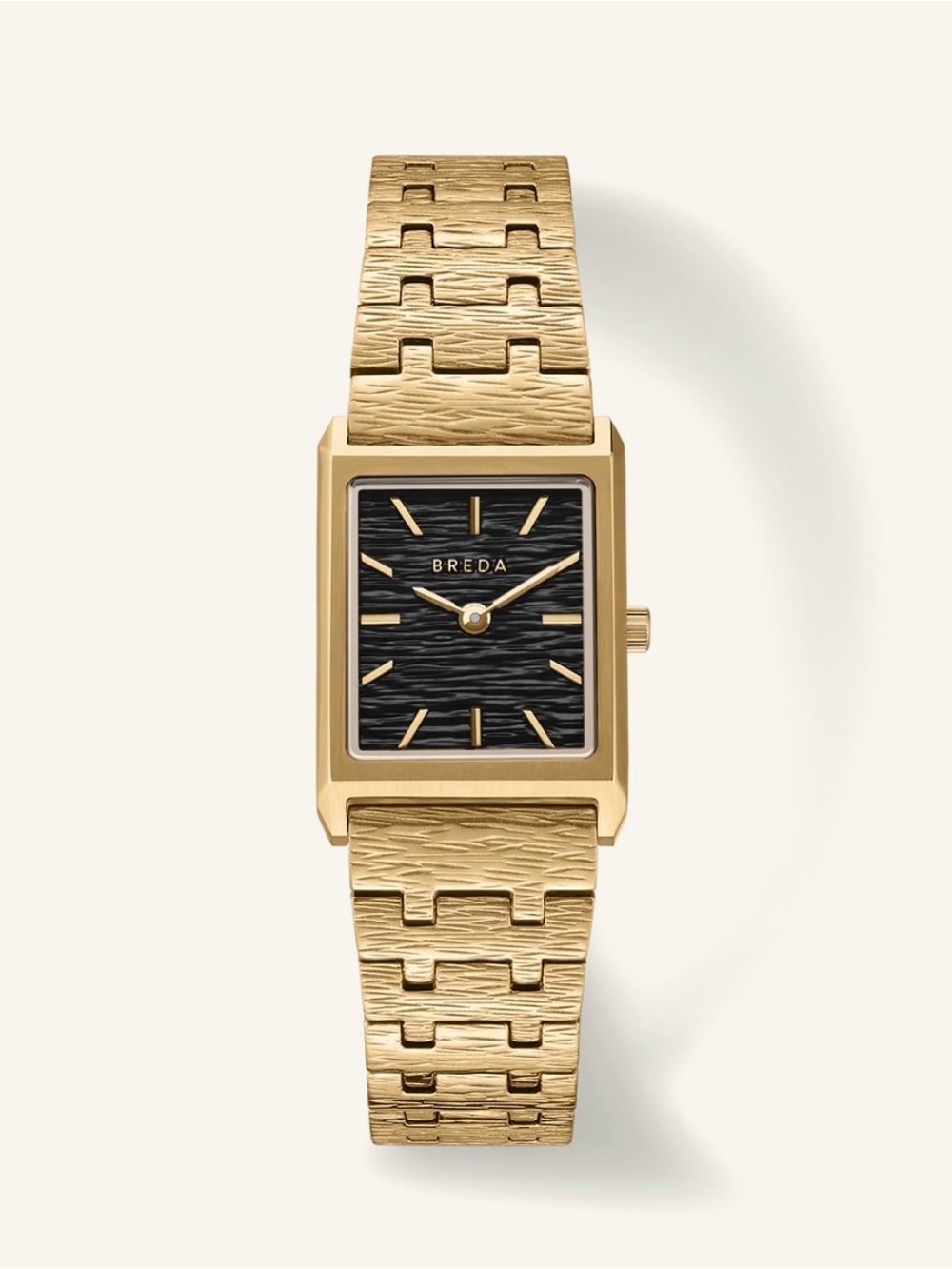 BREDA Virgil (Revival) Deep Gold/Shadow Textured Watch New With Box and Dust Bag